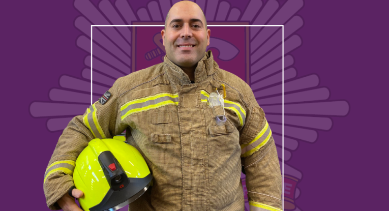 Firefighter Alberto Prado Linan