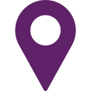 Purple map pin