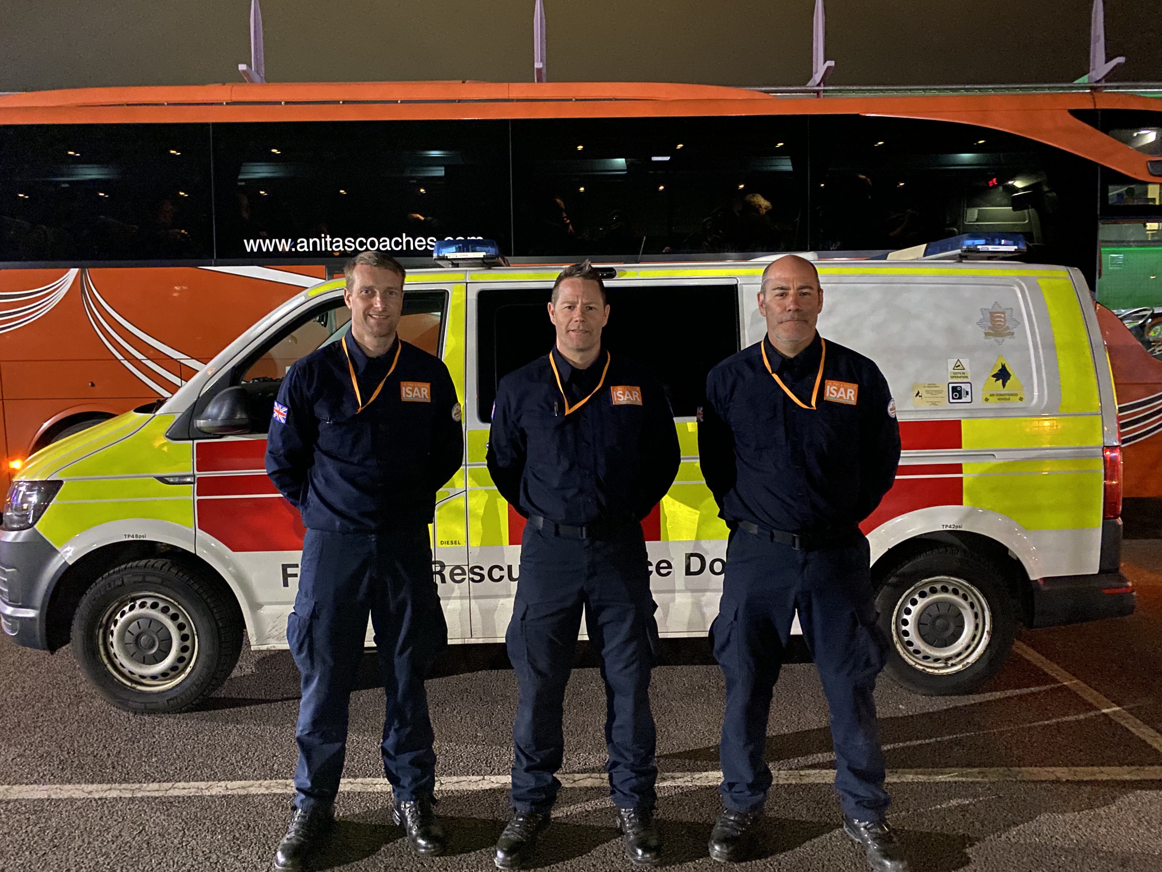 Bryn, Scott and Steve at Stansted Airport