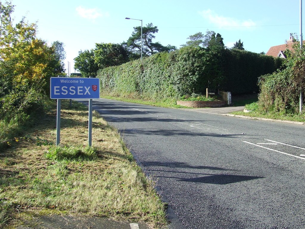 A welcome to Essex sign