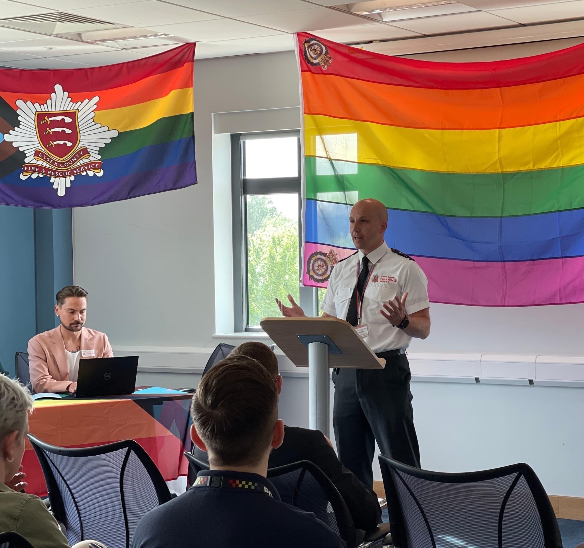 Chief Fire Officer / Chief Executive Rick Hylton at our IDAHOBIT conference 2022