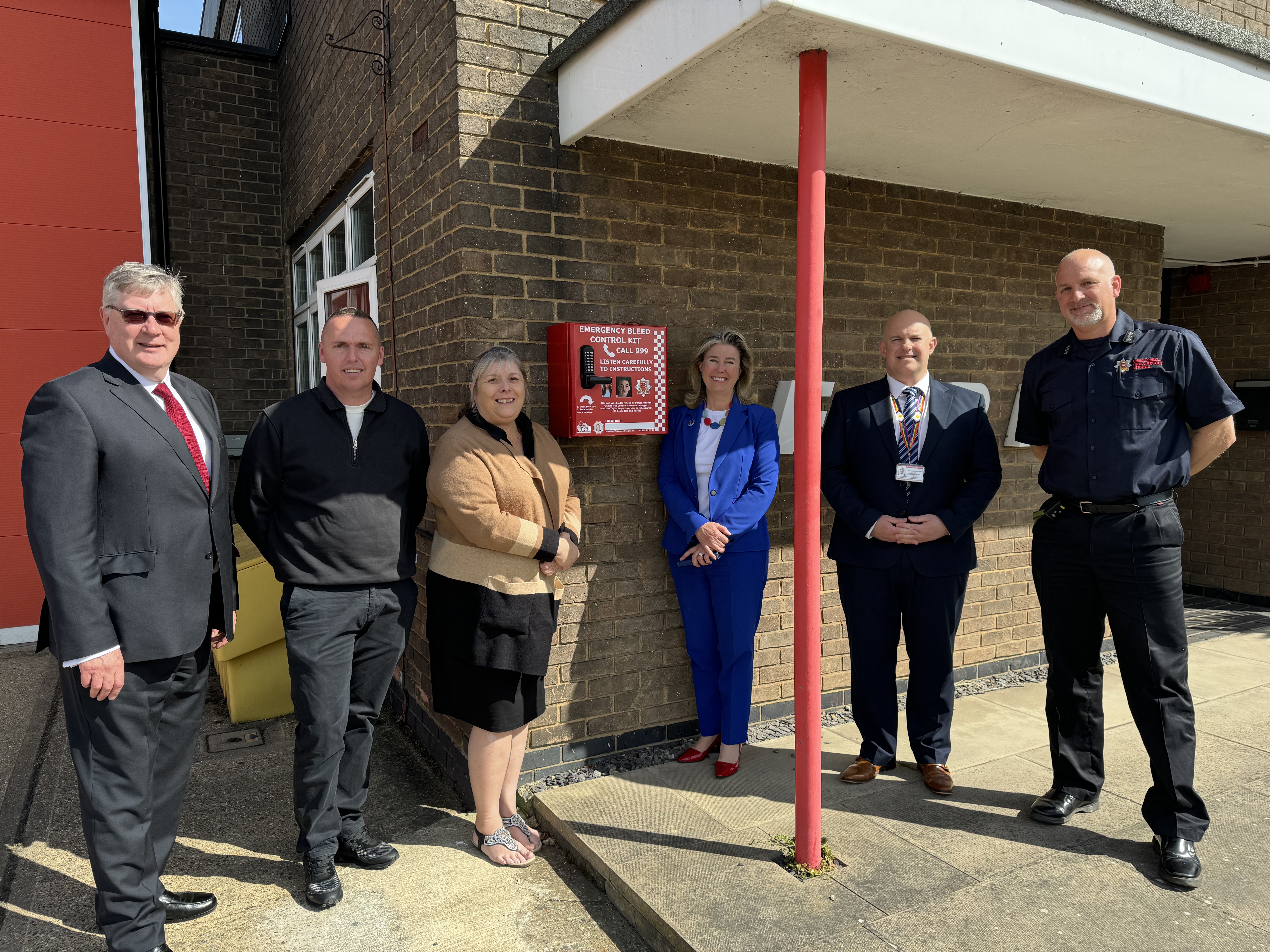 Left to right - Roger Hirst, Daniel Johnson, Julie Taylor, Anna Firth, Karl Edwards and Rick Williams