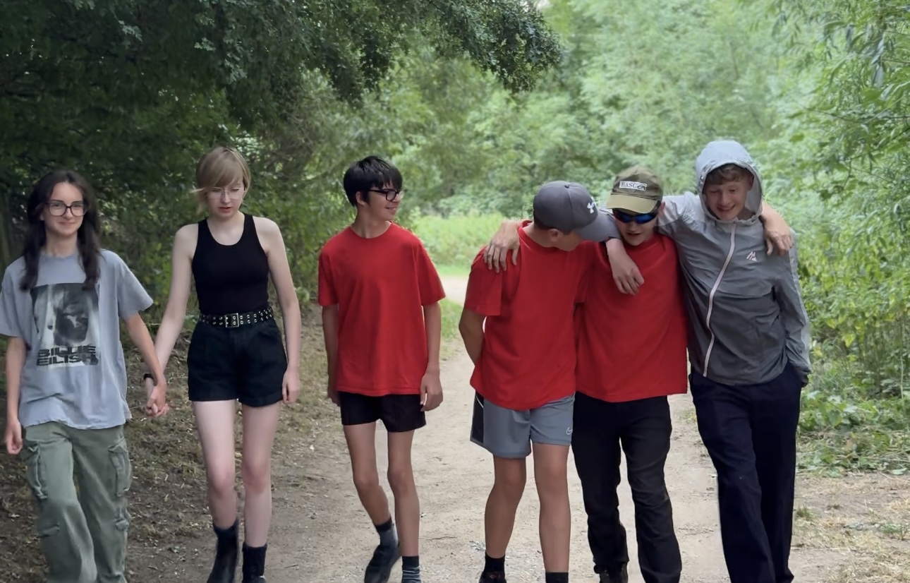Halstead fire cadets friends group walking