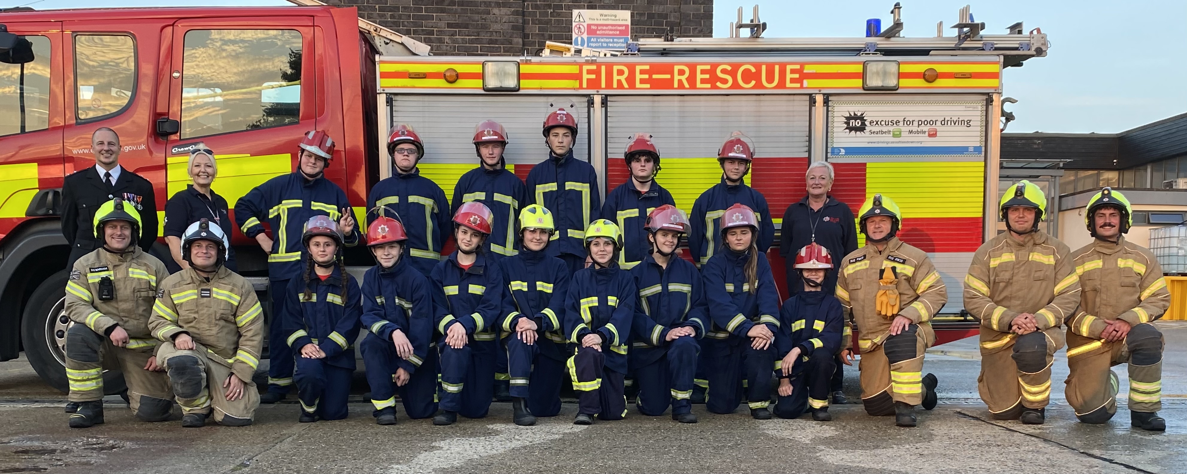 Southend Fire Cadets at their pass out parade