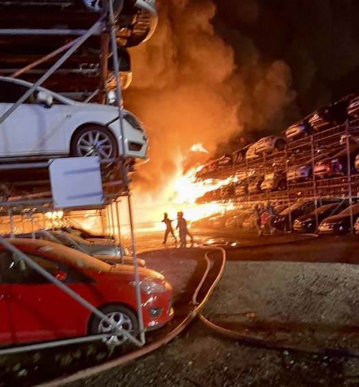 Rochford scrap yard fire