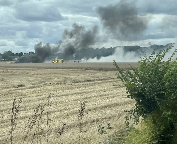 Hutton field fire