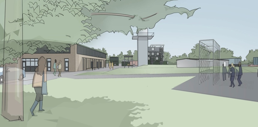 Artist's impression of Kelvedon Park training centre plan