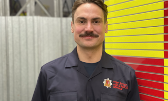 Firefighter Matt Hill