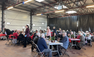 Guests at the Rayleigh Fire Station Christmas lunch