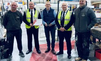 Rob Empson, Station Manager Terry Maher, Dion Panting, Karl Edwards and Dave Ford 