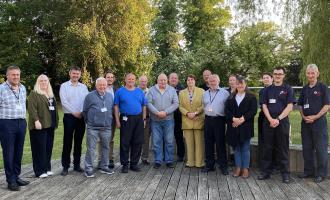 Some of our volunteers at a celebration event at our headquarters