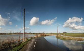 Flooded Essex road