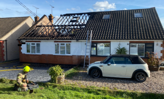 Roof fire Basildon