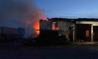 Fire at industrial unit
