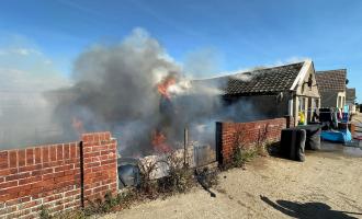 Fire Engulfs 10 Properties in Jaywick Essex