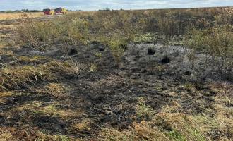 A field fire in Canewdon 
