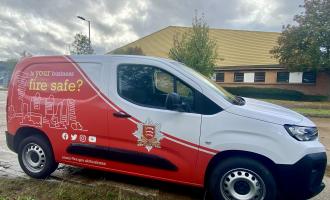 Business Engagement Team van outside businesses