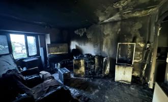 Fire damage in flat in Clacton