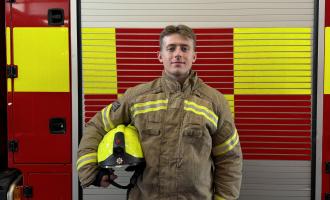 Firefighter Dominic Mackley