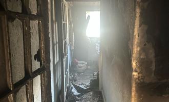 A burn out hallway