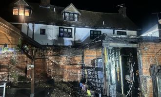 Pack of a pub following fire damage