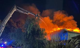 Fire in derelict building Southend