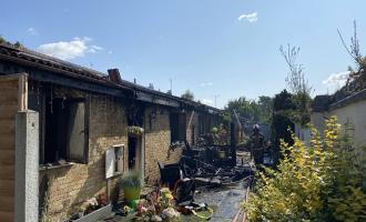 Fire damage to Bungalows 