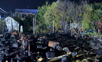 Fire damaged garden