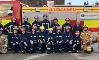 Southend Fire Cadets at their pass out parade