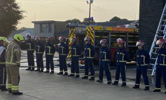 Southend Fire Cadets at their pass out parade