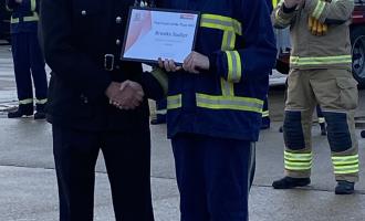 Southend Fire Cadets at their pass out parade