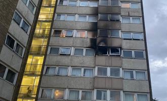 Scorch marks on the outside of the flats