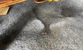 Scorch marks on a carpet
