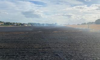 A field fire in Great Maplestead