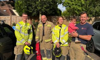 Harlow firefighters rescue child