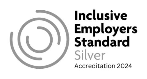 Inclusive employers standard silver logo