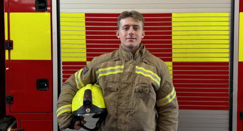 Firefighter Dominic Mackley