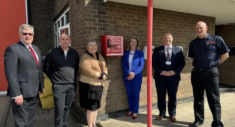 Left to right - Roger Hirst, Daniel Johnson, Julie Taylor, Anna Firth, Karl Edwards and Rick Williams 