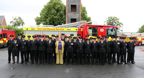 June wholetime pass out parade group 