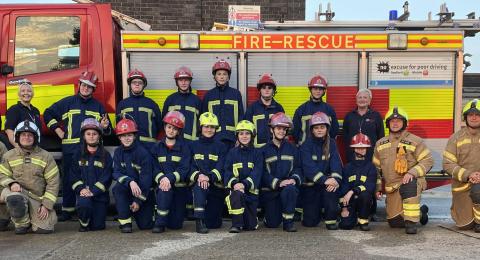 Southend Fire Cadets at their pass out parade