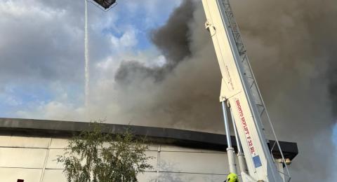 The aerial ladder platform in action