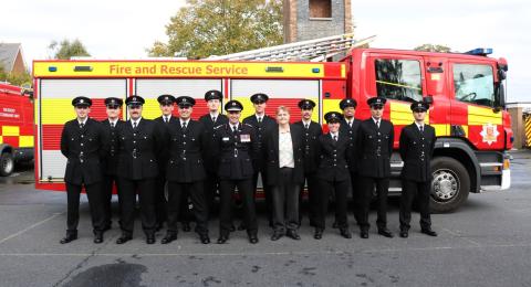 Essex firefighters passing out October 2025