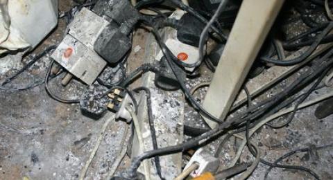 Electrical_Fire_-_Overloaded_Sockets