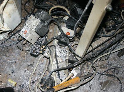 Electrical_Fire_-_Overloaded_Sockets