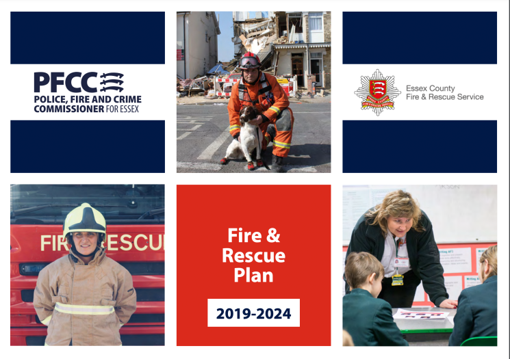 The front cover of the Fire & Rescue Plan 2019 - 2024