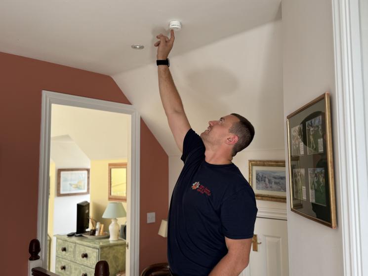 Luke K Home Safety Visit Smoke alarm