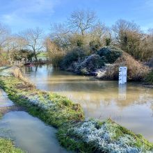 Flooded road