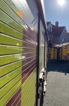Fire engines near Almond Road, Great Dunmow