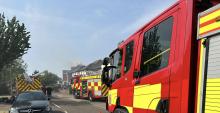 Fire engines on Bishopsteignton, Shoeburyness