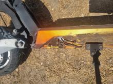 An e-scooter after a fire